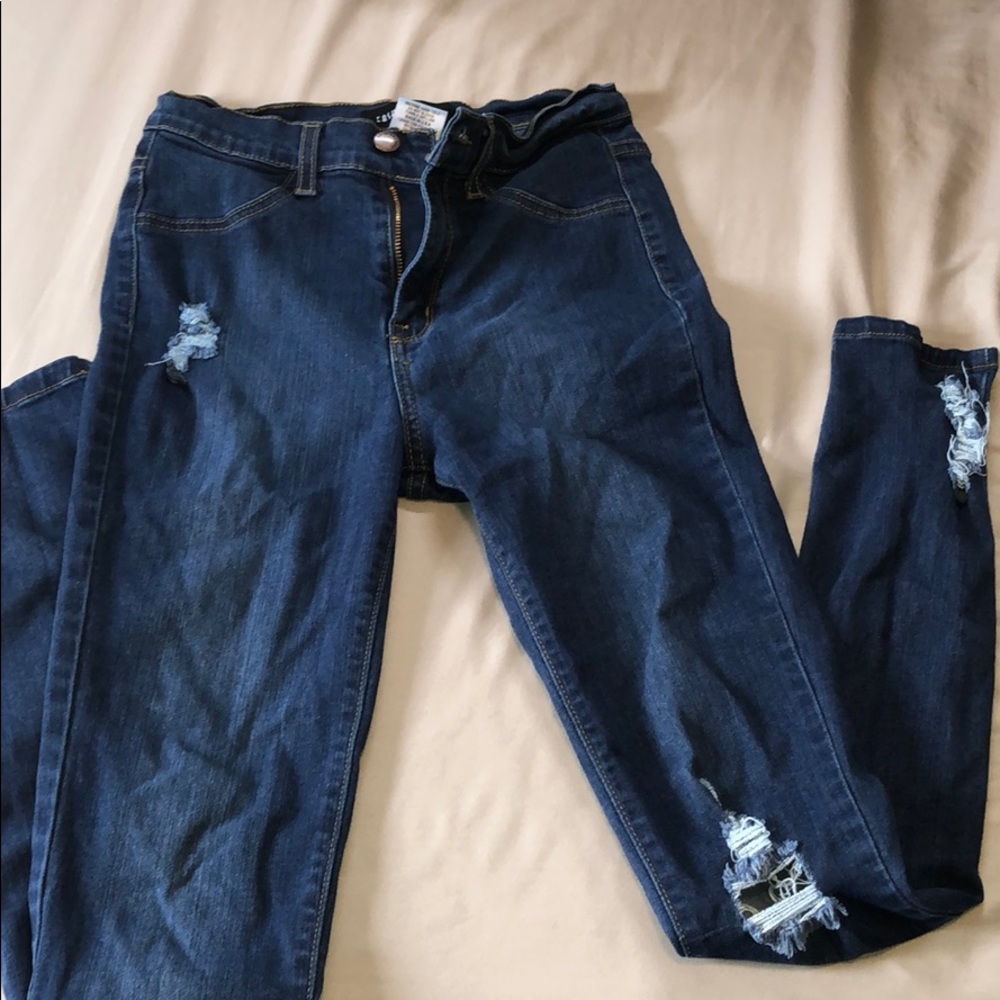 fashion nova distressed skinny jean
